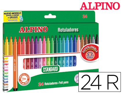 Rotulador alpino brush lettering 12 colore - Papelería Sambra