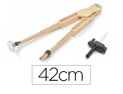 COMPAS PARA ENCERADO FAIBO DE PLASTICO CON ADAPTADOR IMITACION MADERA 42 CM