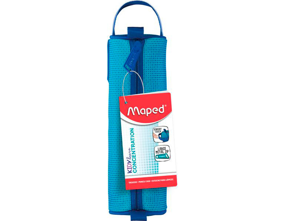ESTUCHE PORTATODO MAPED REDONDO KIDY LEARN FOCUS CONCENTRACION 225 MM