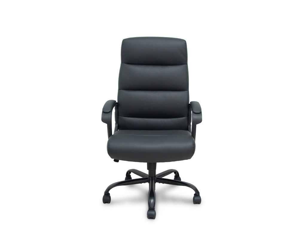 SILLA DE DIRECCION PYC OPTI545 RESPALDO FIJO BRAZOS FIJOS BASE METALICA SIMILPIEL NEGRO 1100X600X1100 MM