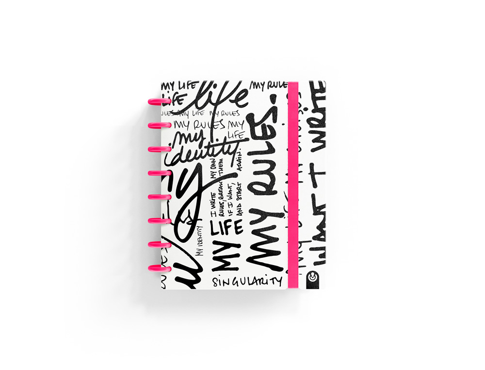 CUADERNO CARCHIVO INGENIOX EDIT MY LIFE A5 80H 100GR CUADRICULA ROSA