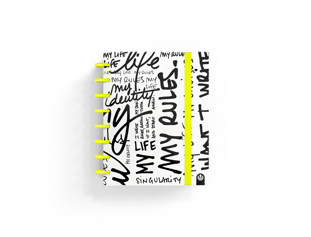 CUADERNO CARCHIVO INGENIOX EDIT MY LIFE A5 80H 100GR CUADRICULA AMARILLO