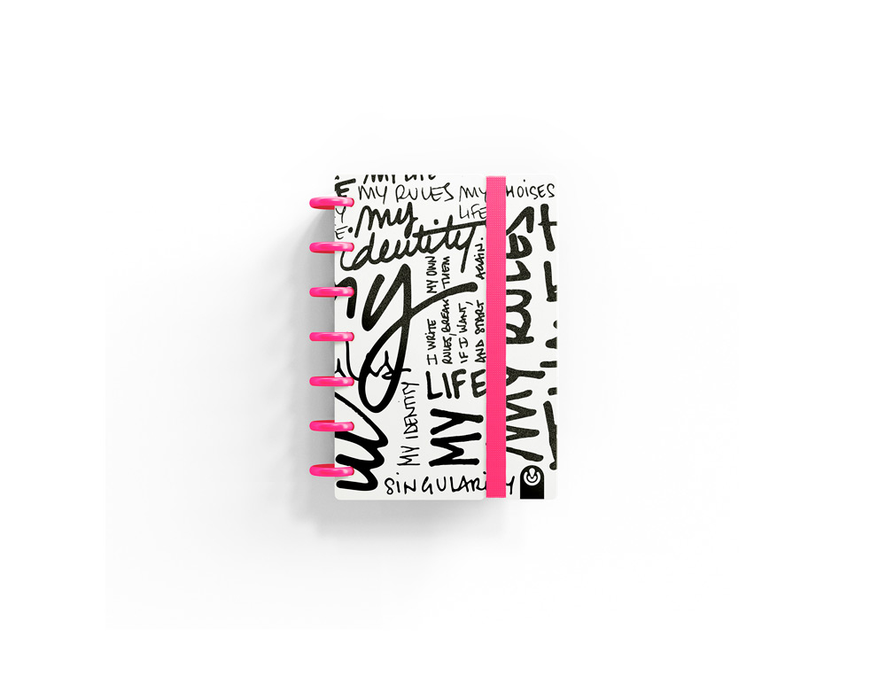 CUADERNO CARCHIVO INGENIOX EDIT MY LIFE MINI 80H 100GR PUNTOS ROSA