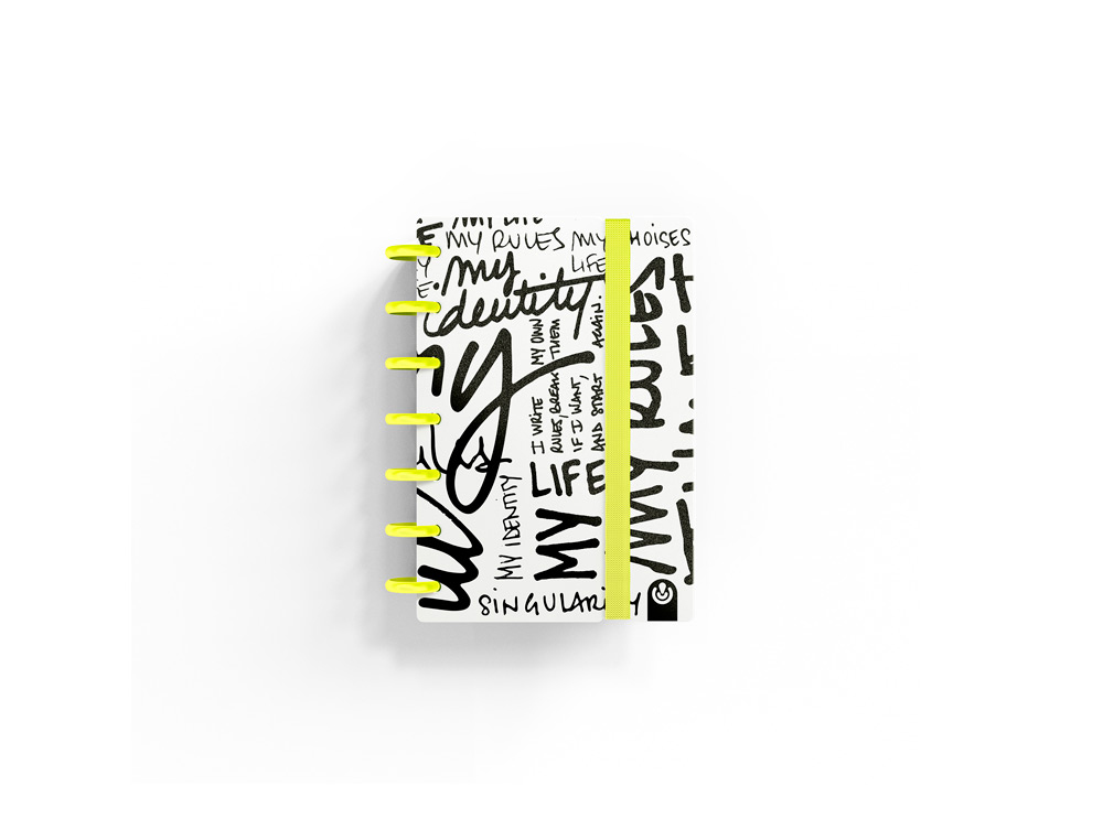 CUADERNO CARCHIVO INGENIOX EDIT MY LIFE MINI 80H 100GR PUNTOS AMARILLO