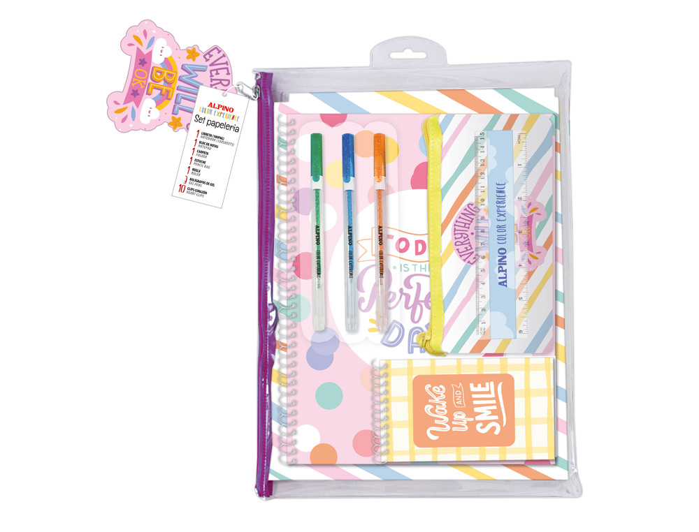 SET DE PAPELERIA ALPINO COLOR EXPERIENCE BE OK