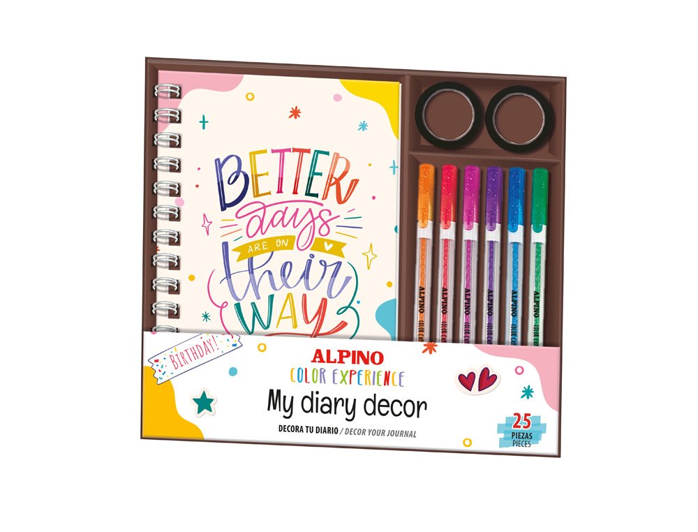 SET DECOR ALPINO COLOR EXPERIENCE MINI DIARIO