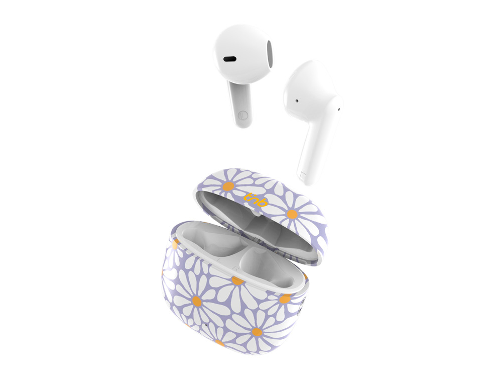 AURICULARES INALAMBRICO T NB ZIP 2 IN-EAR TWS CON ESTUCHE DE CARGA FLORES