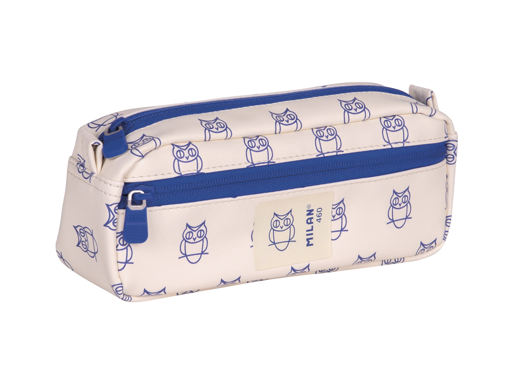 ESTUCHE PORTATODO MILAN RECTANGULAR 2 CREMALLERAS COLECCION 460 SINCE 1918 COLOR BEIGE 210X60X85 CM