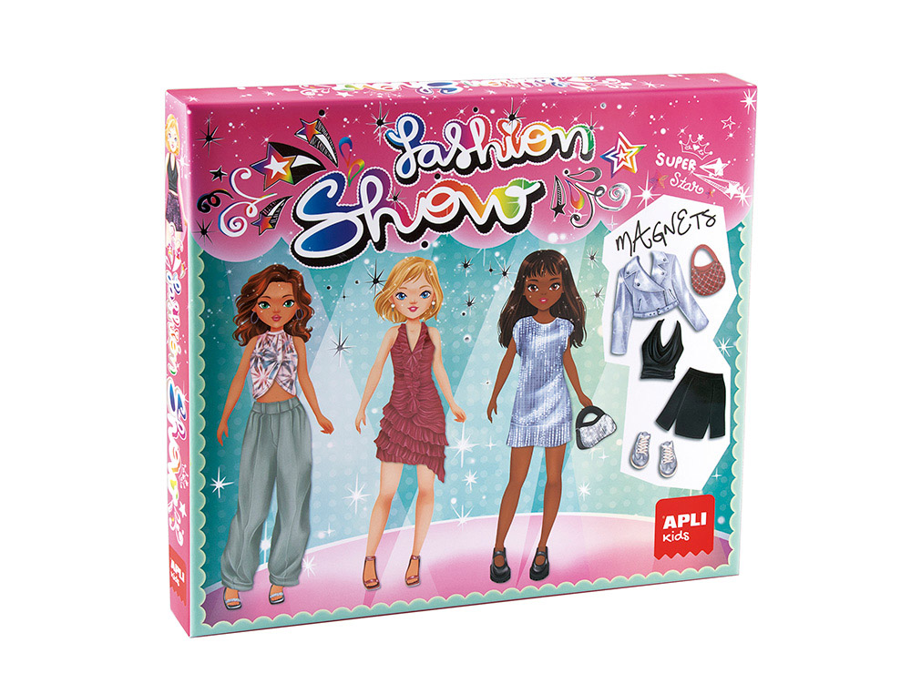 JUEGO MAGNETICO APLI MAGNETS FASHION SHOW 42 PIEZAS