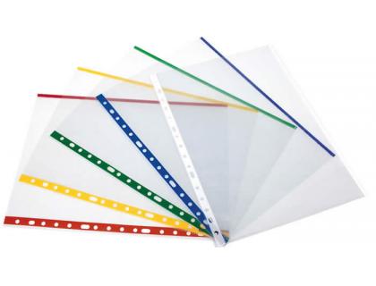 FUNDA GRAFOPLAS POLIPROPILENO DIN A4 INDICADOR BLANCO BOLSA DE 10 FUNDAS