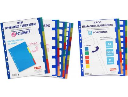 SEPARADORES GRAFOPLAS DIN A4 EXTRA RIGIDO 12 POSICIONES