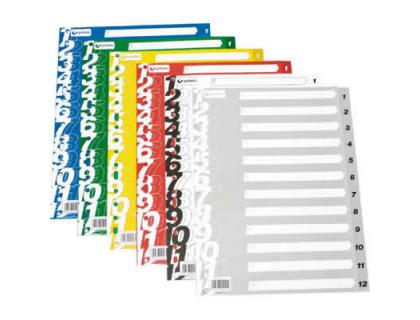 SEPARADORES GRAFOPLAS FOLIO A-Z POLIPROPILENO 16 TALADROS GRIS