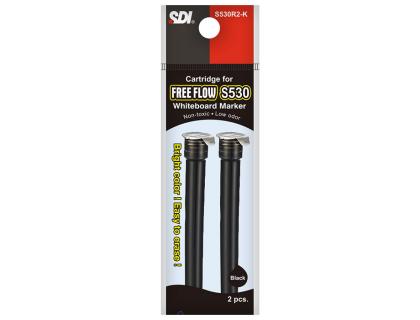 RECAMBIO ROTULADOR OFFICE BOX FREE FLOW PARA PIZARRA BLANCA NEGRO PACK DE 2 UNIDADES