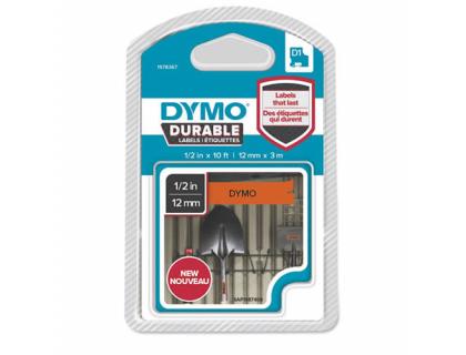 CINTA DYMO D1 NEGRO/NARANJA 12 MM X 3 MT