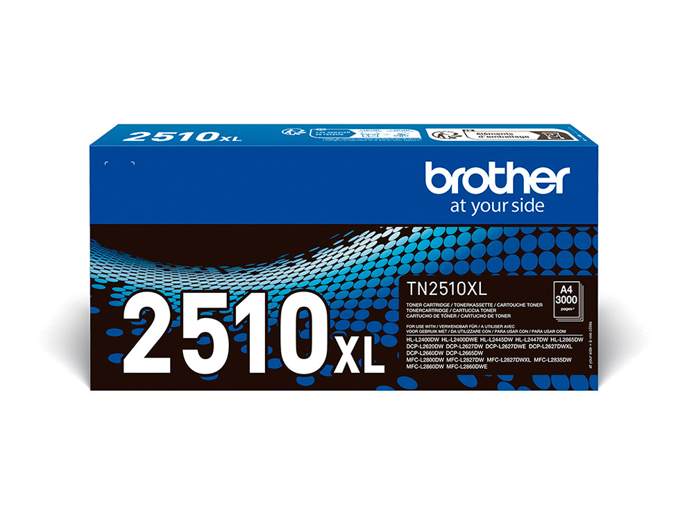TONER BROTHER TN2510XL MFC-L2860DWE / L2627DWE / L2400DWE NEGRO 3000 PAGINAS