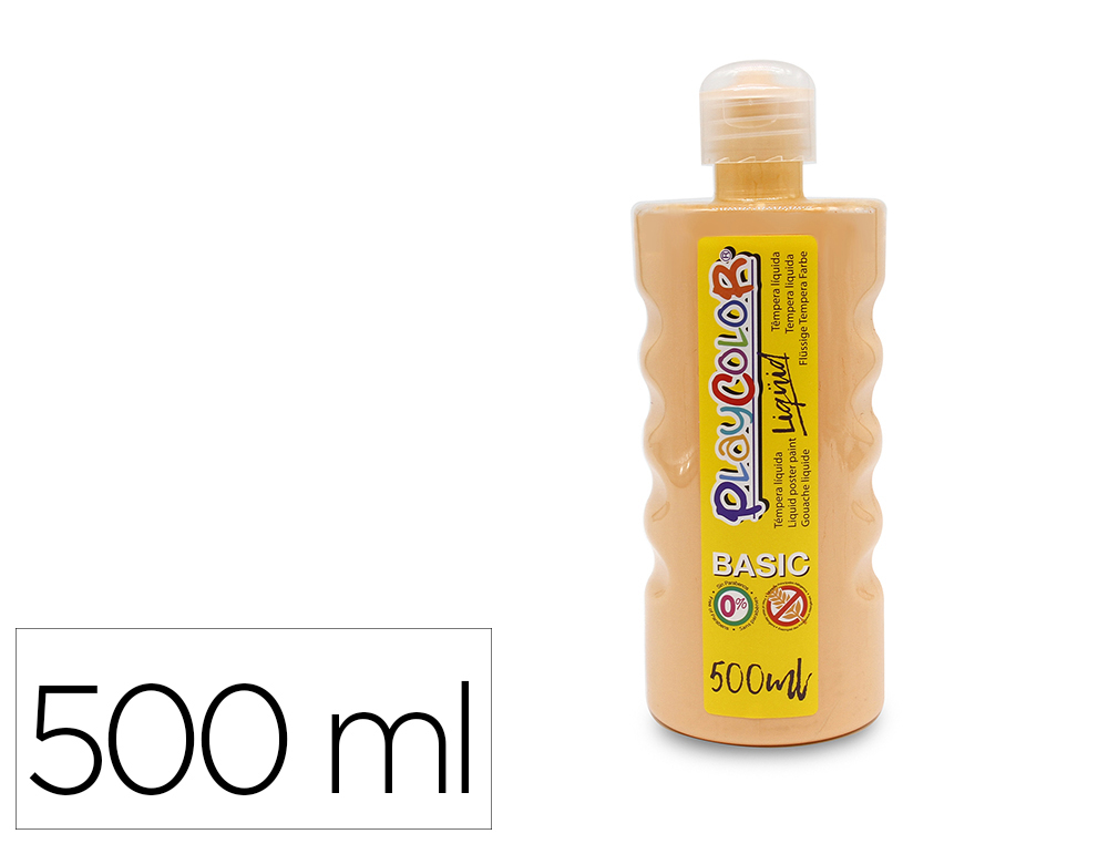 TEMPERA LIQUIDA PLAYCOLOR BASIC CARNE BOTE DE 500 ML
