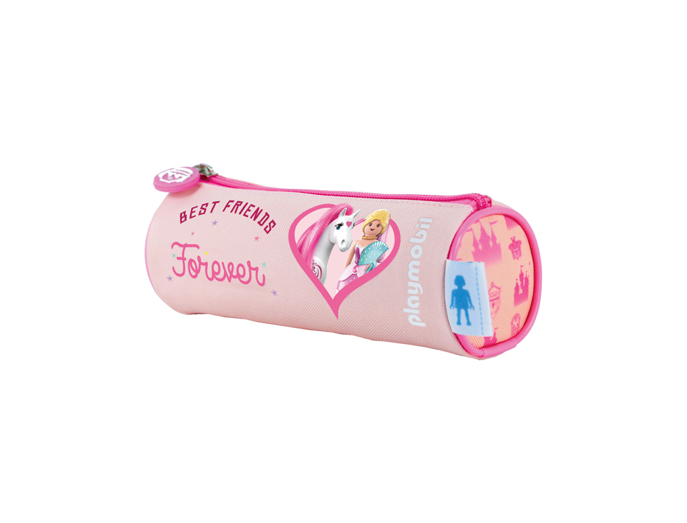 BOLSO ESCOLAR DOHE PORTATODO REDONDO PLAYMOBIL PRINCESS 75X220X75 MM