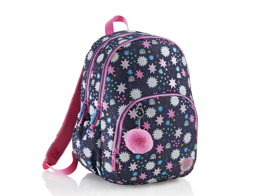 MOCHILA MIQUELRIUS OSLO RECICLADA TRIPLE TWINKLE ADAPTABLE A CARRO 410X280X165 MM