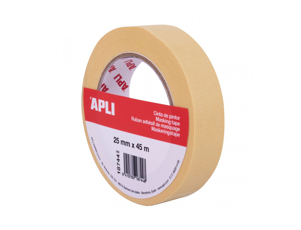 CINTA ADHESIVA APLI PARA PINTOR 45 MT X 25 MM