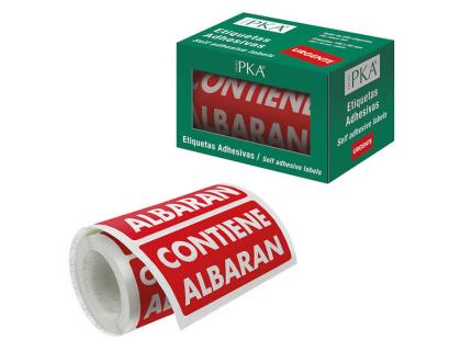 ETIQUETA ADHESIVA DOHE CONTIENE ALBARAN ROLLO DE 200 UNIDADES