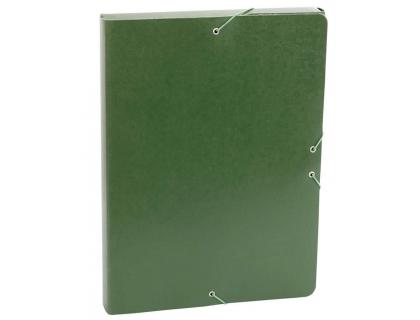 CARPETA PROYECTOS FABRISA FOLIO LOMO 30 MM CARTON GOFRADO VERDE