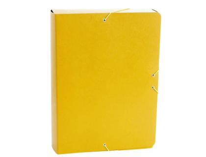 CARPETA PROYECTOS FABRISA FOLIO LOMO 70 MM CARTON GOFRADO AMARILLO