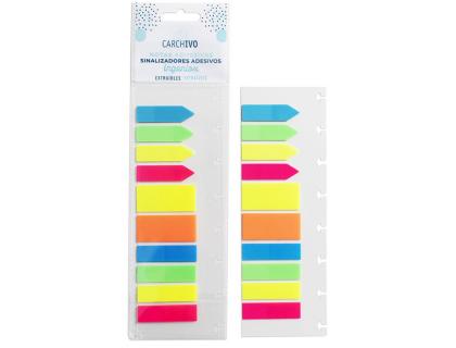 BLOC NOTAS ADHESIVAS QUITA Y PON CARCHIVO COLORES NEON