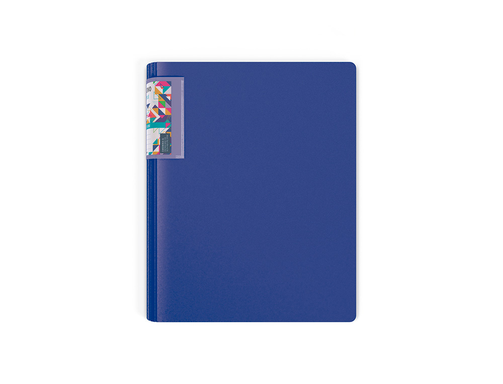 CARPETA CARCHIVO 4 ANILLAS 25 MM DIN A4 POLIPROPILENO FOAM LOMO CURVO AZUL OSCURO
