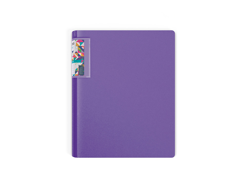 CARPETA CARCHIVO 4 ANILLAS 25 MM DIN A4 POLIPROPILENO FOAM LOMO CURVO VIOLETA