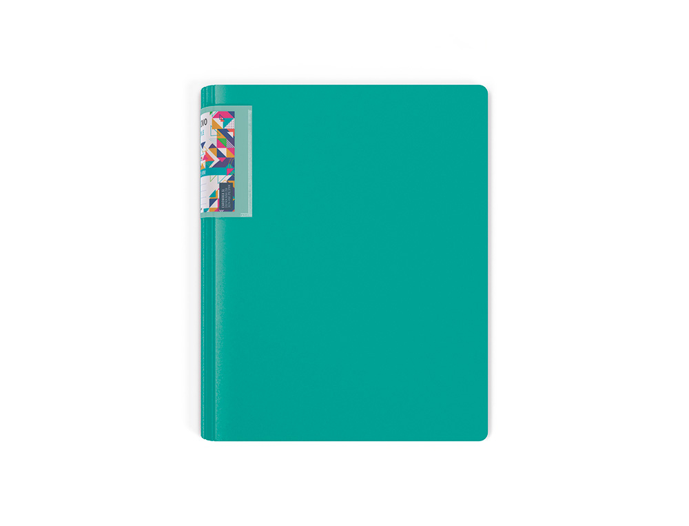 CARPETA CARCHIVO 4 ANILLAS 40 MM DIN A4 POLIPROPILENO FOAM 360 STYLE LOMO CURVO VERDE MENTA