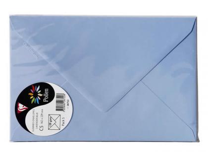 SOBRE CLAIREFONTAINE POLLEN 162X229 MM AZUL LAVANDA PACK DE 5 UNIDADES