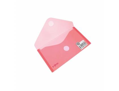 CARPETA OFFICE BOX DOSSIER V-LOCK BROCHE POLIPROPILENO 130X225 MM ROJO