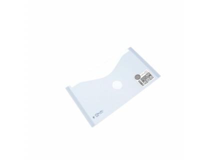 CARPETA OFFICE BOX DOSSIER V-LOCK BROCHE POLIPROPILENO 130X225 MM CRISTAL