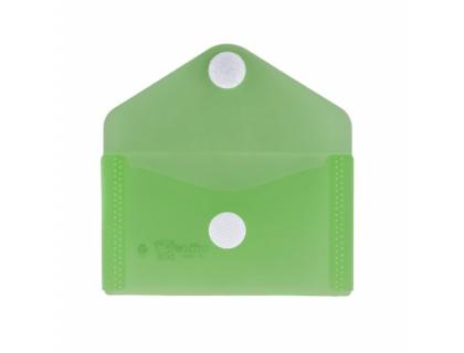 CARPETA OFFICE BOX DOSSIER V-LOCK BROCHE POLIPROPILENO TARJETA VISITA 62X105 MM VERDE