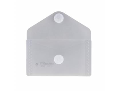 CARPETA OFFICE BOX DOSSIER V-LOCK BROCHE POLIPROPILENO TARJETA VISITA 62X105 MM TRANSPARENTE