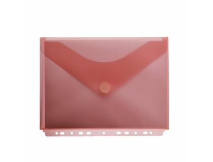 CARPETA OFFICE BOX DOSSIER V-LOCK BROCHE POLIPROPILENO MULTITALADRO CON FUELLE DIN A4+ ROJO