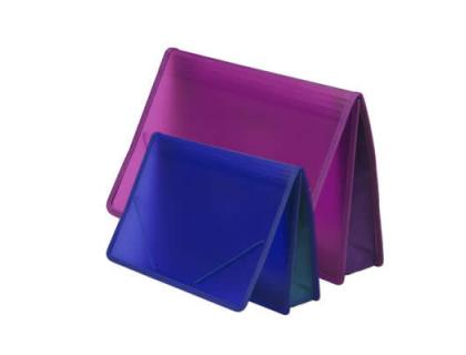 CARPETA OFFICE BOX CLASIFICADORA FUELLE POLIPROPILENO XXL DIN A5 12 DEPARTAMENTOS BORDES DE TELA