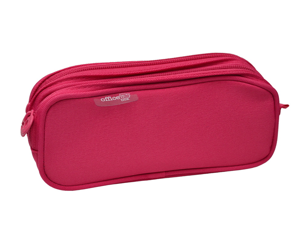 BOLSA TELA OFFICE-BOX DOBLE CREMALLERA A6 COLORES