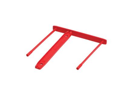 ENCUADERNADOR FASTENER FELLOWES PLASTICO CLIP 80 MM ROJO CAJA DE 100 UNIDADES