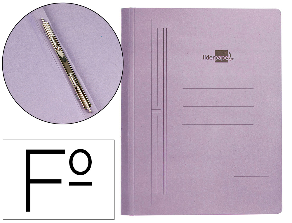 CARPETA GUSANILLO LIDERPAPEL FOLIO CARTON AZUL