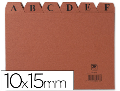 INDICE FICHERO CARTON N3 100X150 MM
