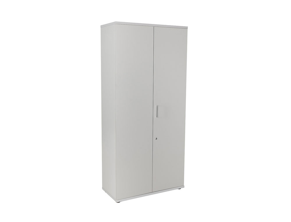 ARMARIO ROCADA CON CUATRO ESTANTES Y DOS PUERTAS SERIE STORE 195X90X45 CM ACABADO AN02 GRIS/GRIS