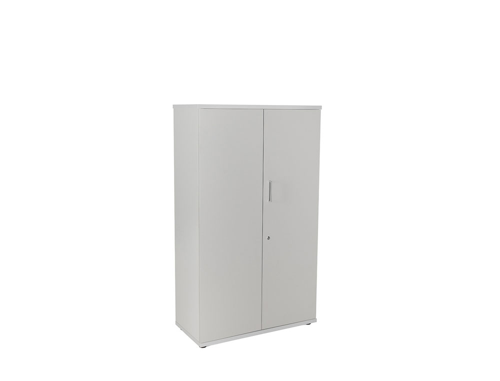 ARMARIO ROCADA CON CUATRO ESTANTES Y DOS PUERTAS SERIE STORE 156X90X45 CM ACABADO AN02 GRIS/GRIS
