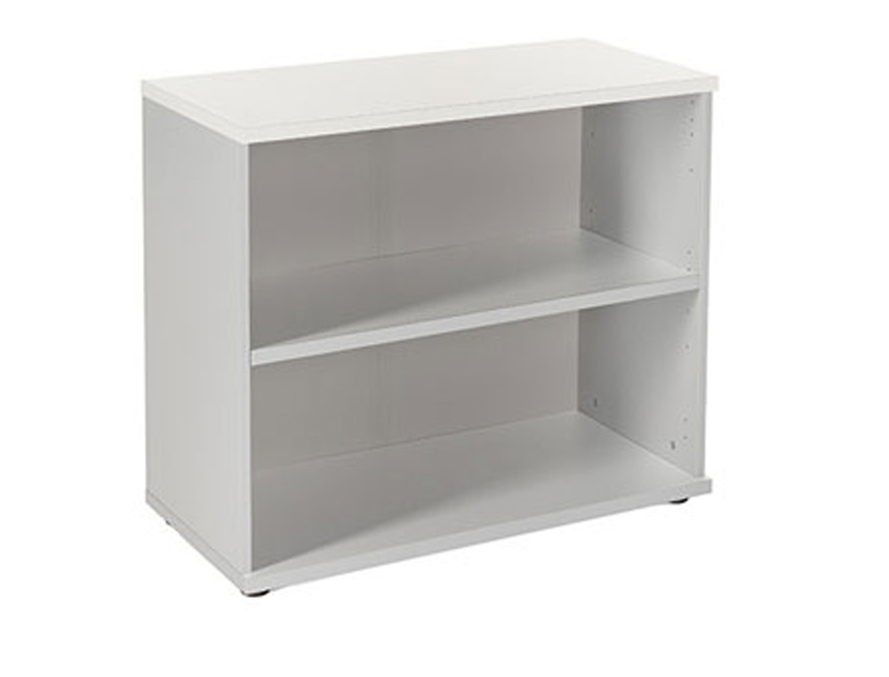 ARMARIO ROCADA CON DOS ESTANTES SERIE STORE 78X90X45 CM ACABADO AN04 GRIS/BLANCO