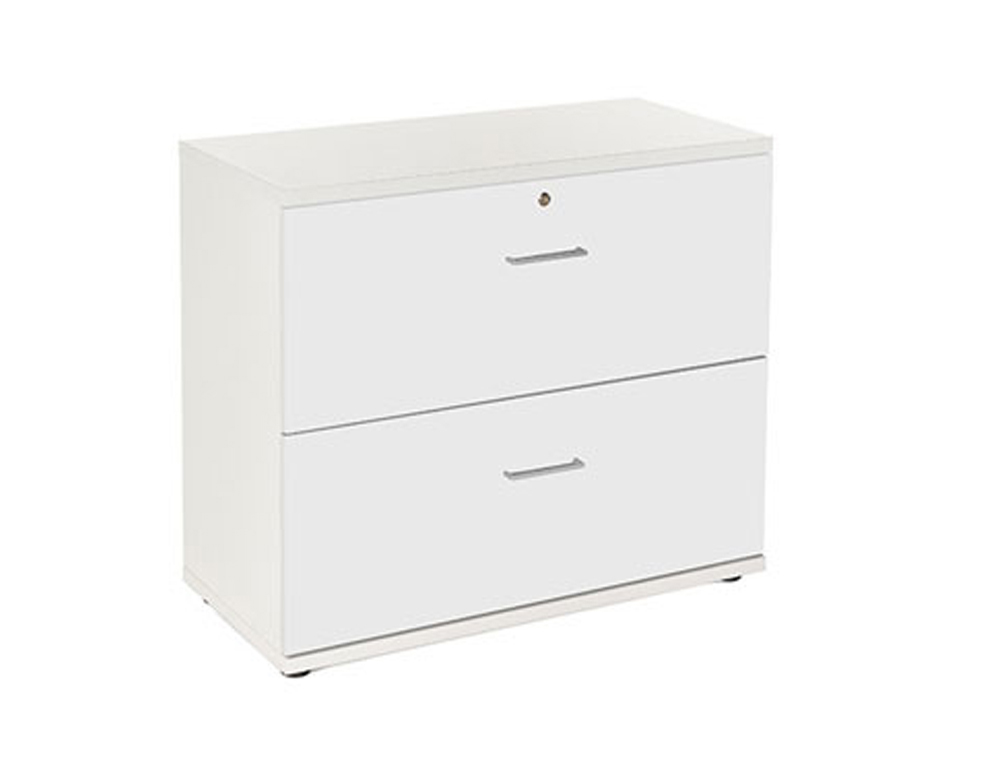 ARMARIO ROCADA CON DOS CAJONES SERIE STORE 78X90X45 CM ACABADO AW04 BLANCO/BLANCO