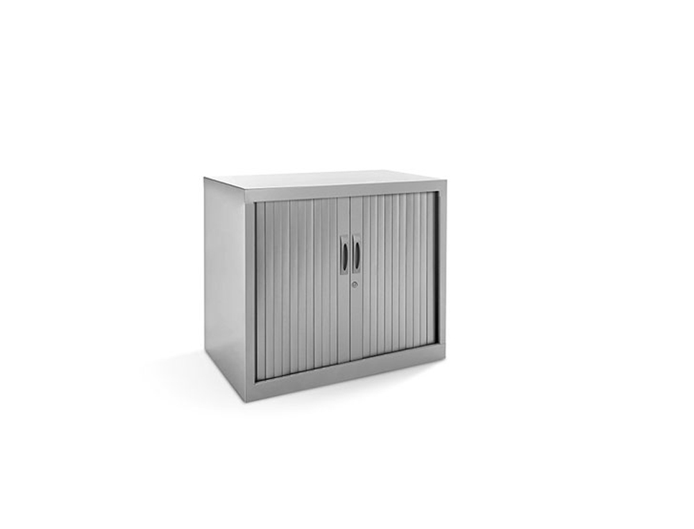 ARMARIO METALICO ROCADA DOS PUERTAS TIPO PERSIANA INCLUYE UNA BALDA SERIE STORE 80X70X45 CM ACABADO AC00