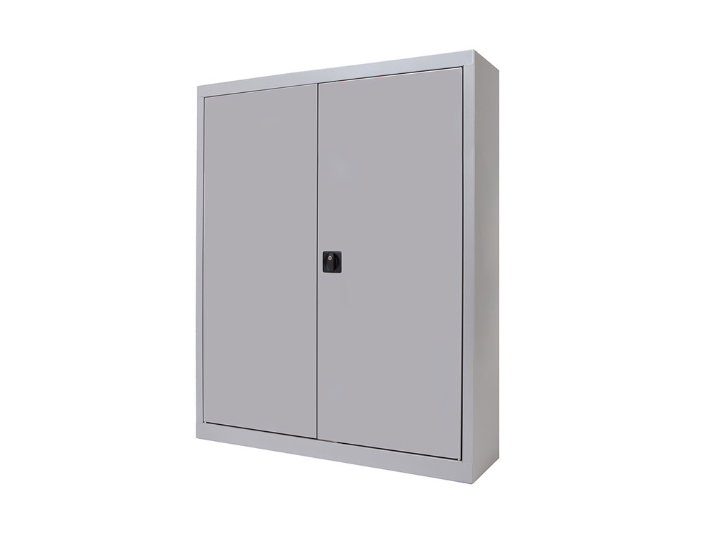 ARMARIO METALICO ROCADA DOS PUERTAS BATIENTES INCLUYE DOS BALDA 102X105X45 CM ACABADO AC00 GRIS/GRIS