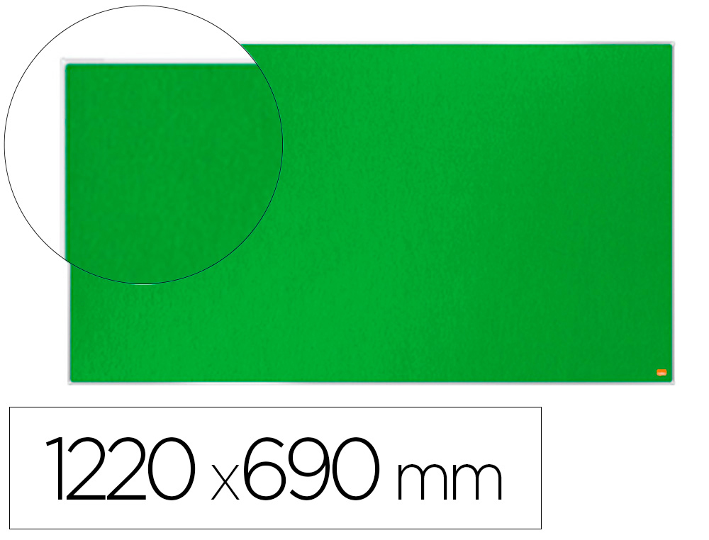 TABLERO DE ANUNCIOS NOBO IMPRESSION PRO FIELTRO VERDE FORMATO PANORAMICO 55