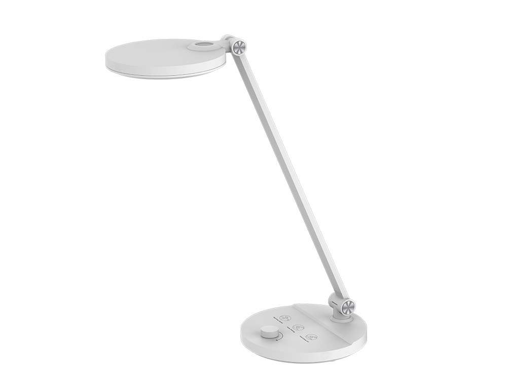 LAMPARA DE OFICINA Q-CONNECT SOBREMESA PROFESIONAL ABS 80 LEDS 7 W CON INTERRUPTOR COLOR BLANCO