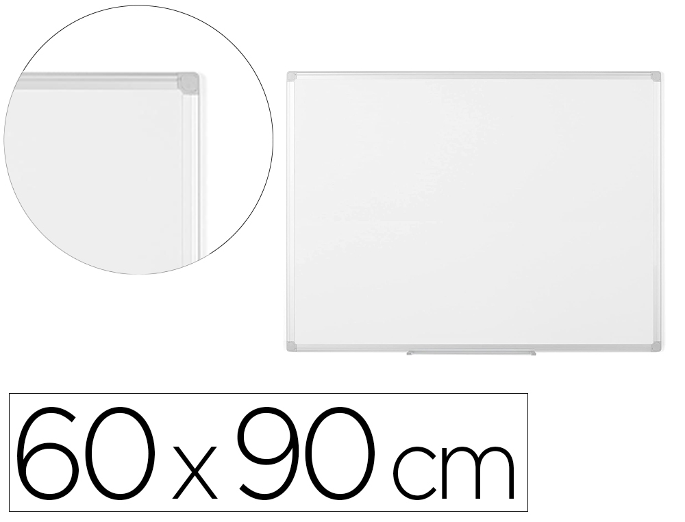 PIZARRA BLANCA BI-OFFICE EARTH LACADA MAGNETICA MARCO DE ALUMINIO 600X900 MM